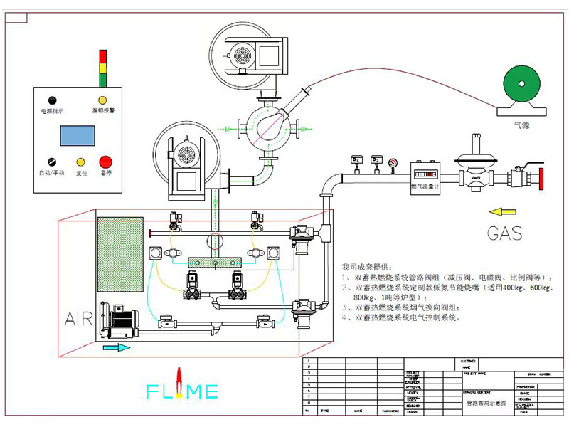 雙蓄熱燃氣坩堝爐系統(tǒng)